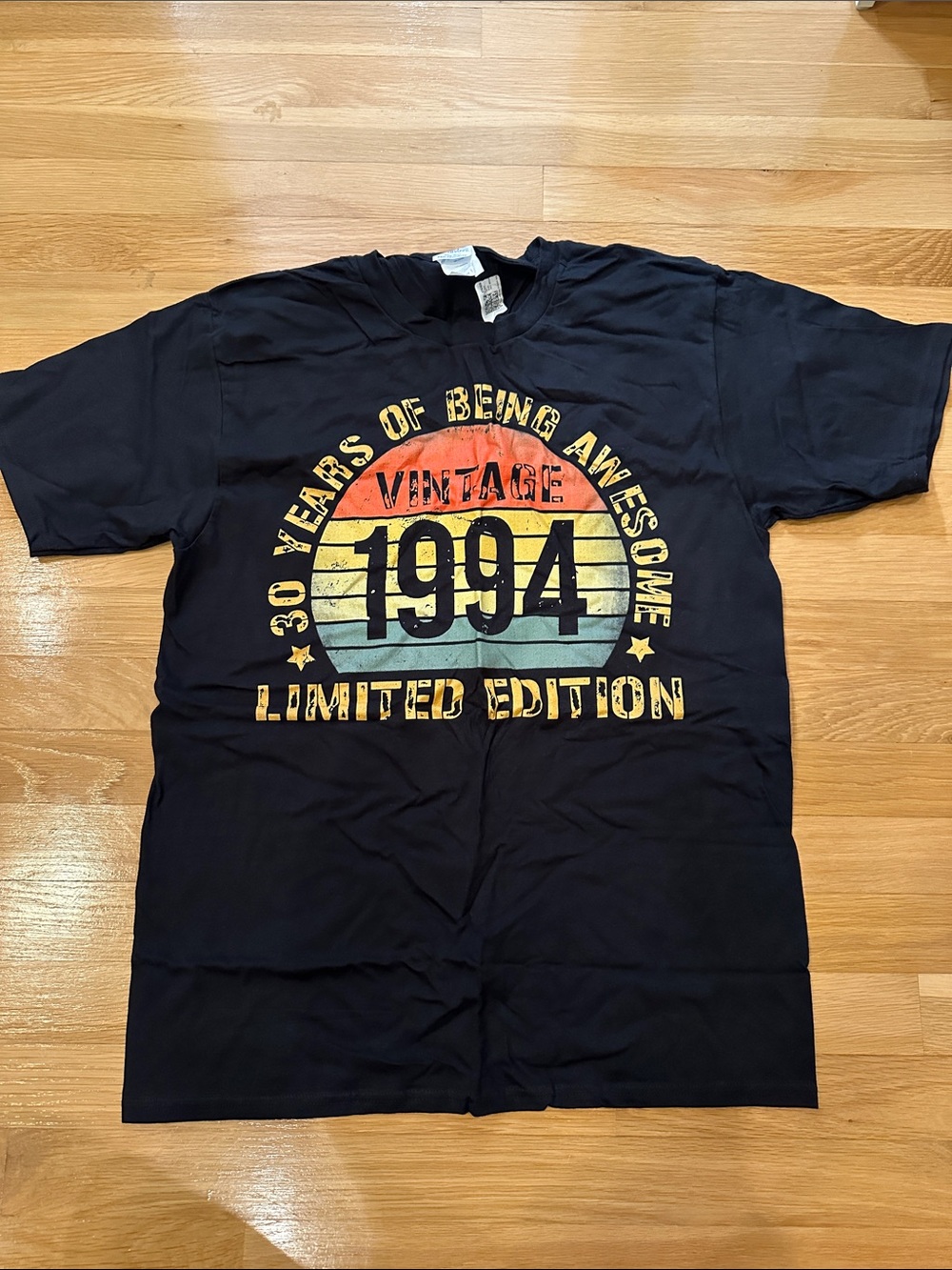 Port and Company Black Vintage 1994 Limited Edition Graphic Tee